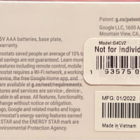 Google nest thermostat - Picture 8 of 12